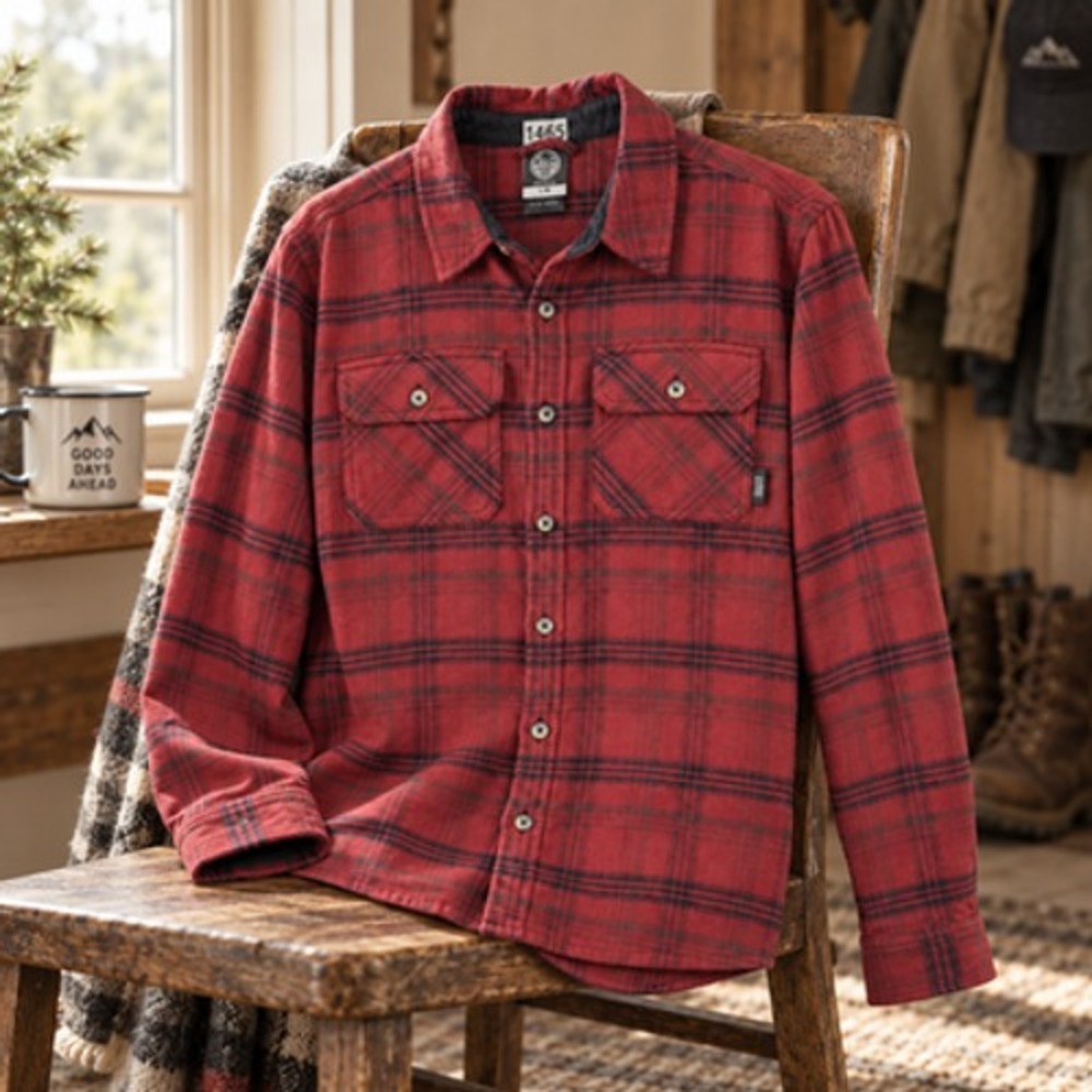 Colorado Clothing Flannel Shirt Men L Red Plaid - Picture 3 of 10